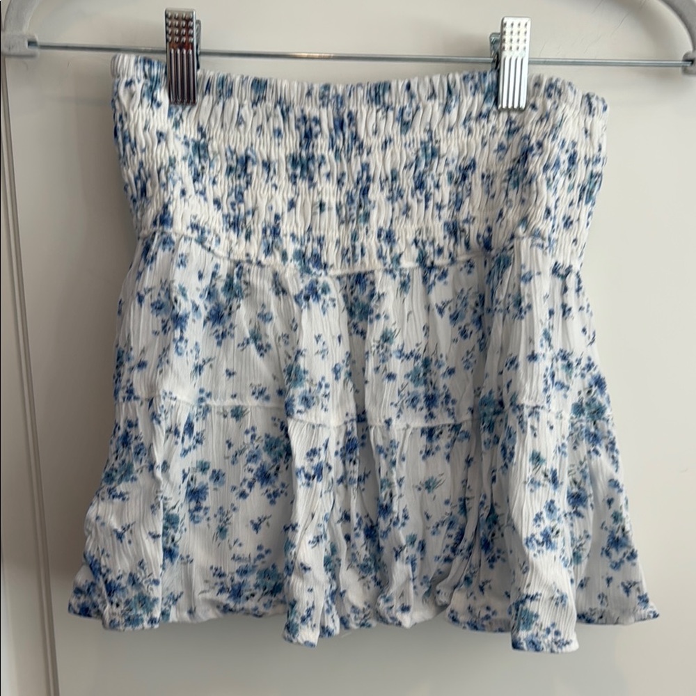 Altar'd State Blue Floral Skirt